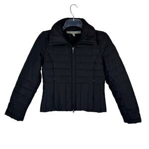 Vtg Kenneth Cole Reaction | Black Quilted Down Feather Puffer | Women's Small